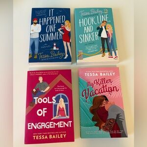 Tessa Bailey Paperback Book Lot - Great Condition
